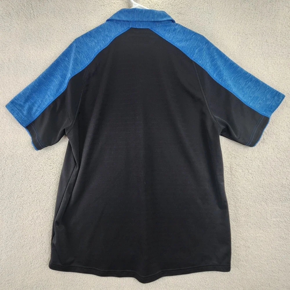 Adidas‎ UCLA Bruins Polo Shirt Men's XL Black Blue Climalite Short Sleeve